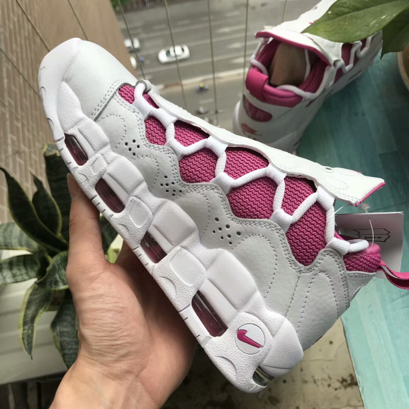 Authentic Nike Air More Moeny white&pink women